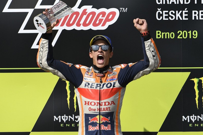 Marquez eases to Brno MotoGP win ahead of Dovizioso
