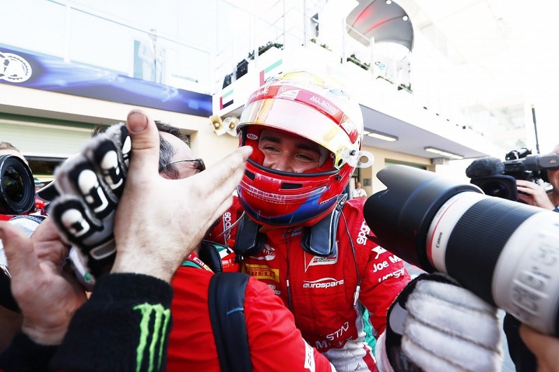 Ferrari junior Leclerc wins F2 finale with a stellar last lap move