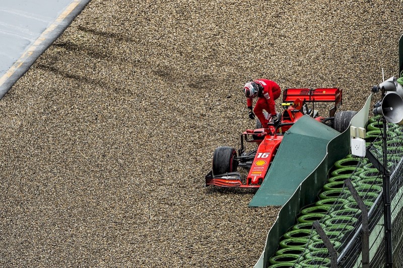 Charles Leclerc "put everything in the bin" with German GP crash