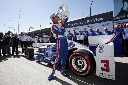 Helio Castroneves on Long Beach IndyCar pole after chaotic session