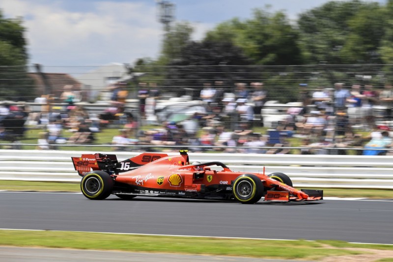 Leclerc plays down chances of fighting Mercedes in British GP