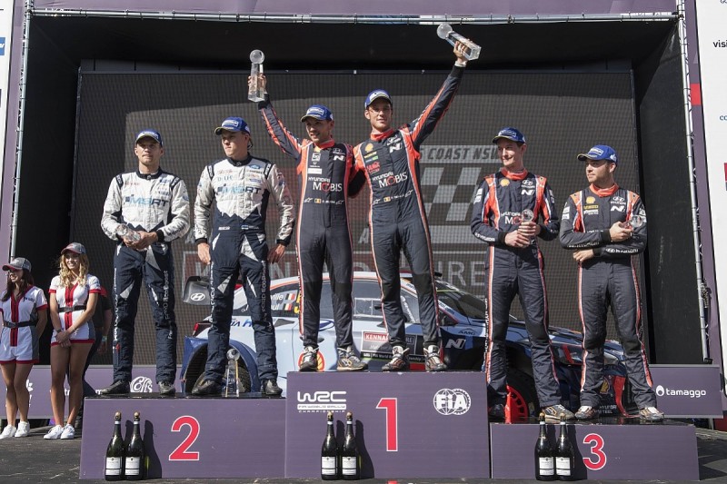 Rally Australia WRC: Neuville wins as Latvala throws away second