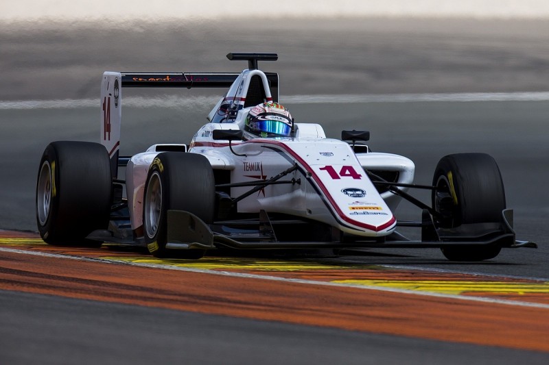 Matthew Parry leads Friday's GP3 Series test at Valencia