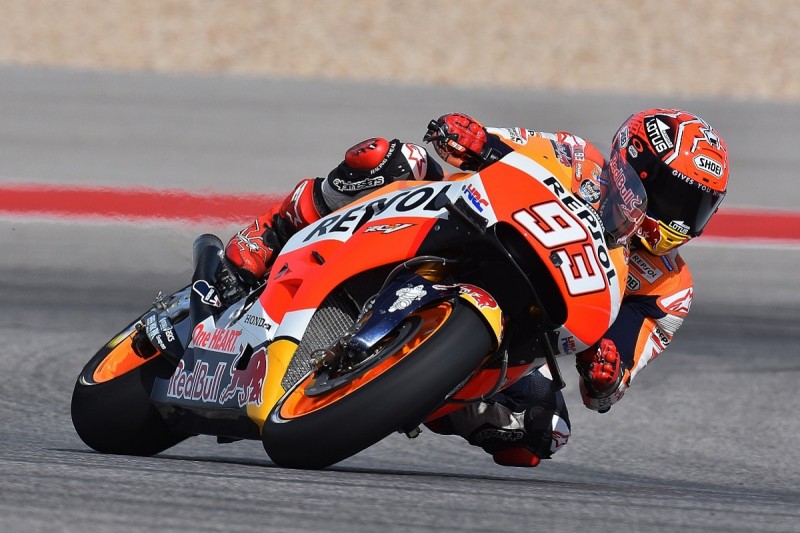 Marc Marquez dominates Austin MotoGP Friday practice despite crash