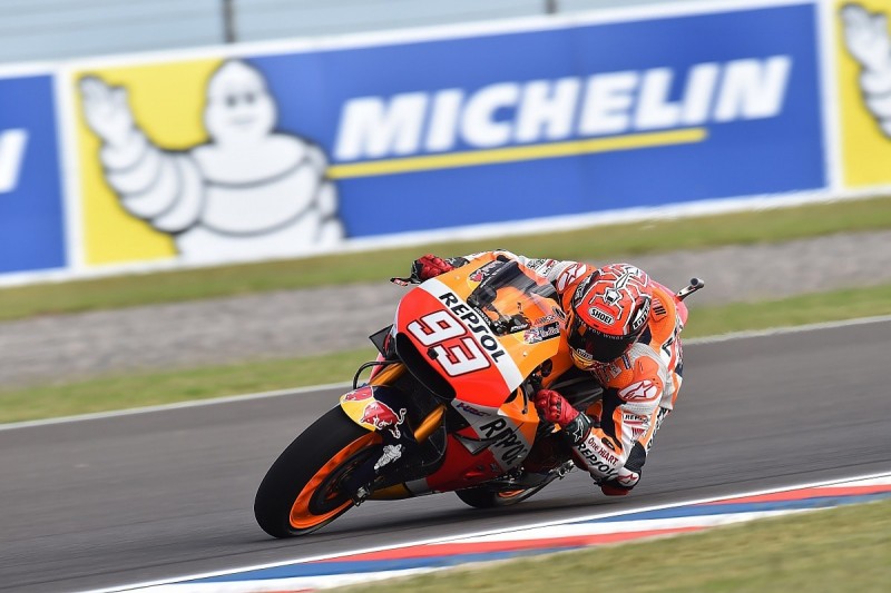 Marc Marquez tops MotoGP practice two, Jorge Lorenzo only 14th