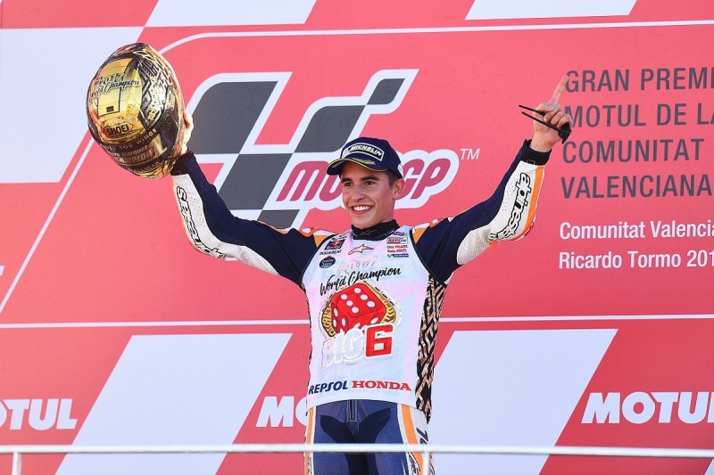 Marc Marquez wins MotoGP title, Dovizioso crashes, Pedrosa wins race