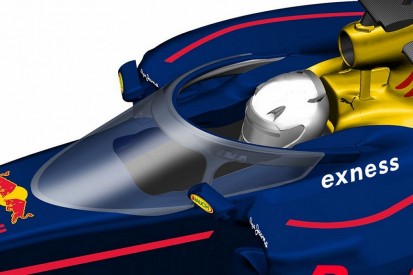 Red Bull F1 team trials mock-up of its cockpit safety system