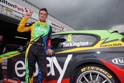 Oulton Park BTCC: Colin Turkington takes pole for WSR BMW in wet
