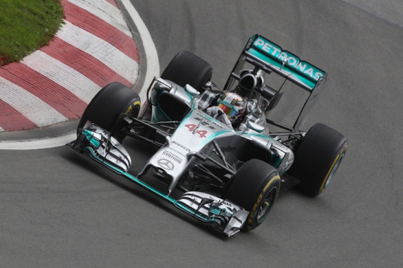 Canadian GP: Lewis Hamilton beats Nico Rosberg in practice two