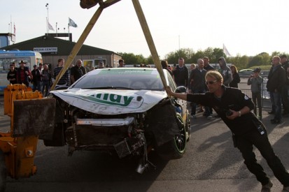 BTCC racer Simon Belcher's Thruxton crash rebuild completed on time