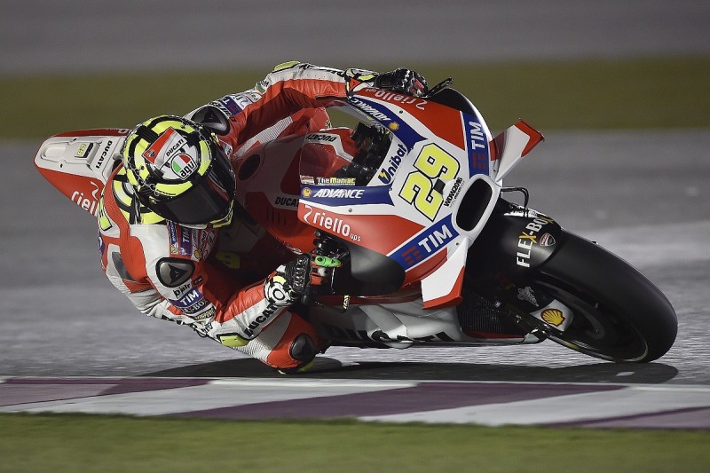 Andrea Iannone fastest for Ducati in MotoGP Qatar second practice