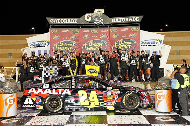 Gordon says Kansas NASCAR Sprint Cup win shows retirement far away