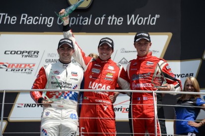 Indianapolis Indy Lights: Luiz Razia holds off Jack Harvey for win