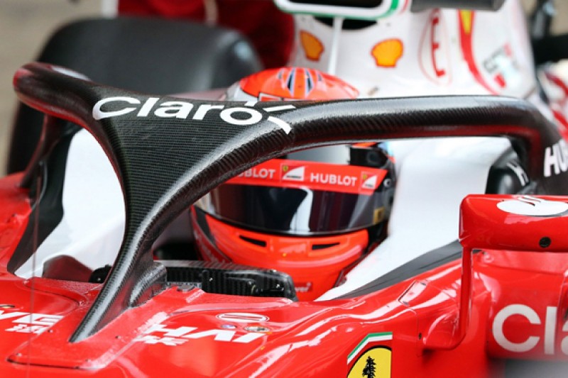 Ferrari's Raikkonen says visibility with F1 halo 'was OK'