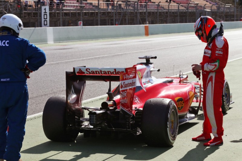 Ferrari's Kimi Raikkonen thwarted by gearbox issue in testing