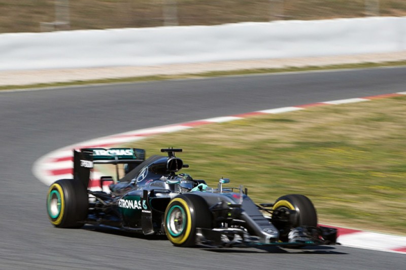 Barcelona F1 test: Rosberg tops Mercedes' first day of 2016