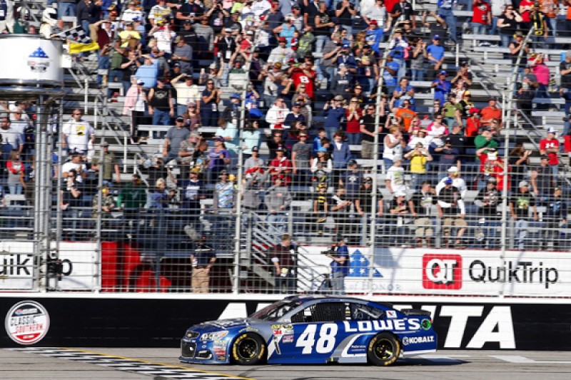 NASCAR Atlanta: Johnson beats Earnhardt to take first win of season