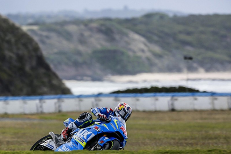 Maverick Vinales' 'feet on ground' over Suzuki's MotoGP test pace