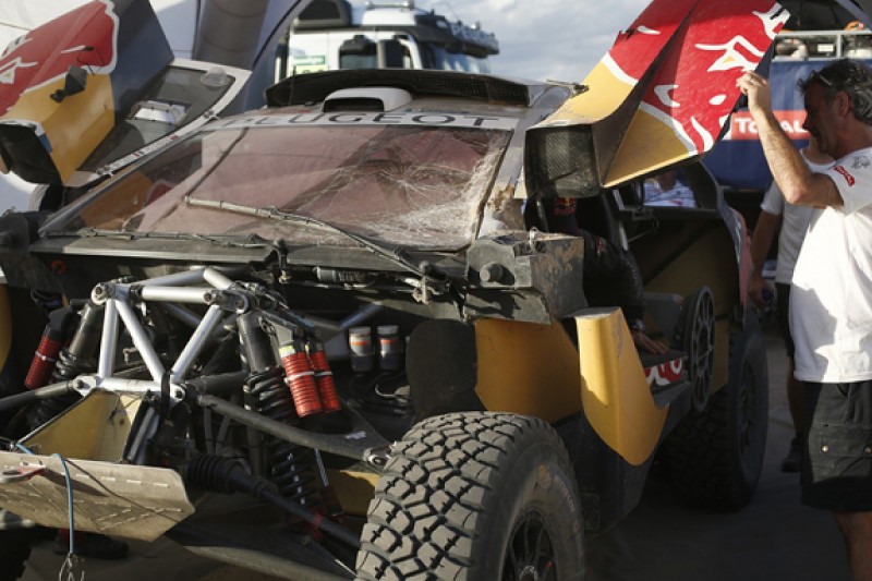 Hopes of winning Dakar Rally 'finished' after crash, Loeb admits
