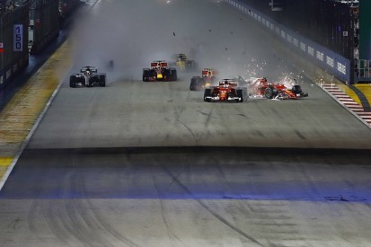 Singapore GP F1 start crash to be investigated after the race