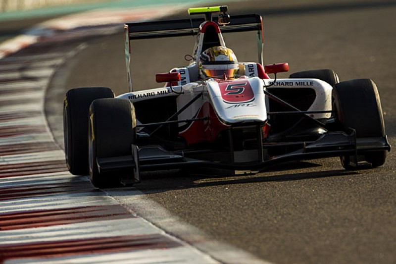 F3 racer Charles Leclerc tops first day of GP3 Abu Dhabi test