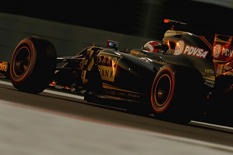 Abu Dhabi GP: Romain Grosjean's Lotus to back row with penalty