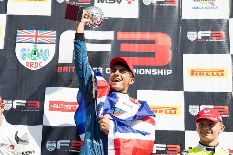 BRDC F3: Carlin's Enaam Ahmed wraps up championship at Snetterton