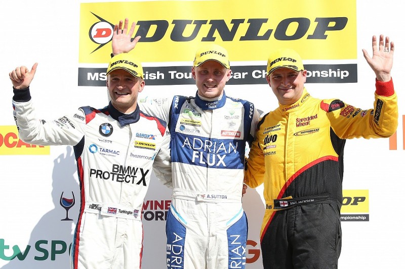 Rockingham BTCC: Ash Sutton extends points lead with sixth win