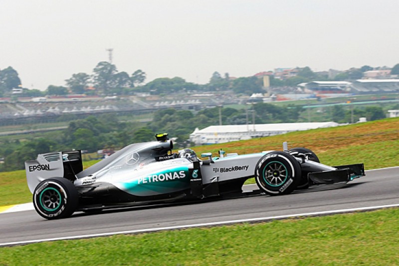Brazilian GP: Nico Rosberg heads Lewis Hamilton in F1 practice two