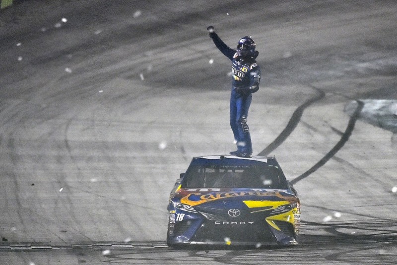 Bristol NASCAR: Kyle Busch denies Erik Jones first win