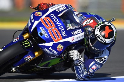 Valencia MotoGP: Jorge Lorenzo on pole as Valentino Rossi crashes