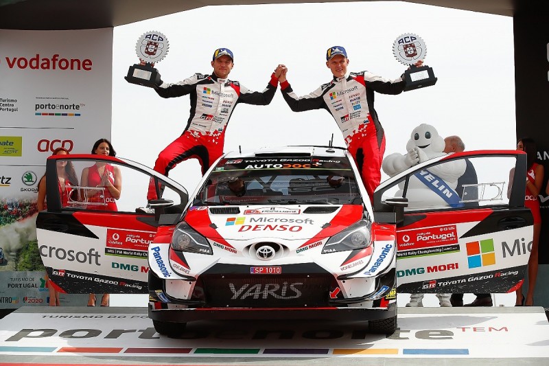 WRC Portugal: Toyota's Tanak wins, Meeke retires on powerstage