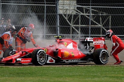 Kimi Raikkonen had to run old-spec Ferrari F1 engine in qualifying
