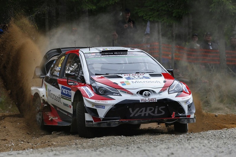 Rally Finland: Esapekka Lappi leads after team-mate Latvala retires