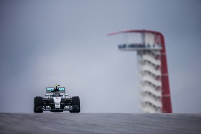 US F1 Grand Prix: Mercedes' Nico Rosberg tops damp first practice