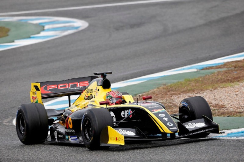 Yu Kanamaru tops first day of Formula 3.5 V8 testing at Jerz