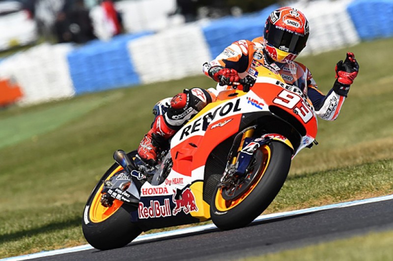 Phillip Island MotoGP: Marc Marquez flies to pole for Honda