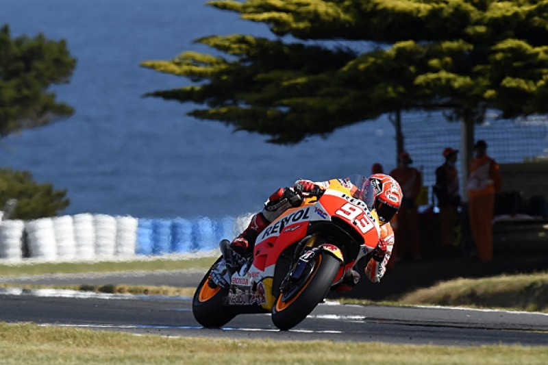 Phillip Island MotoGP: Marc Marquez takes charge in practice two