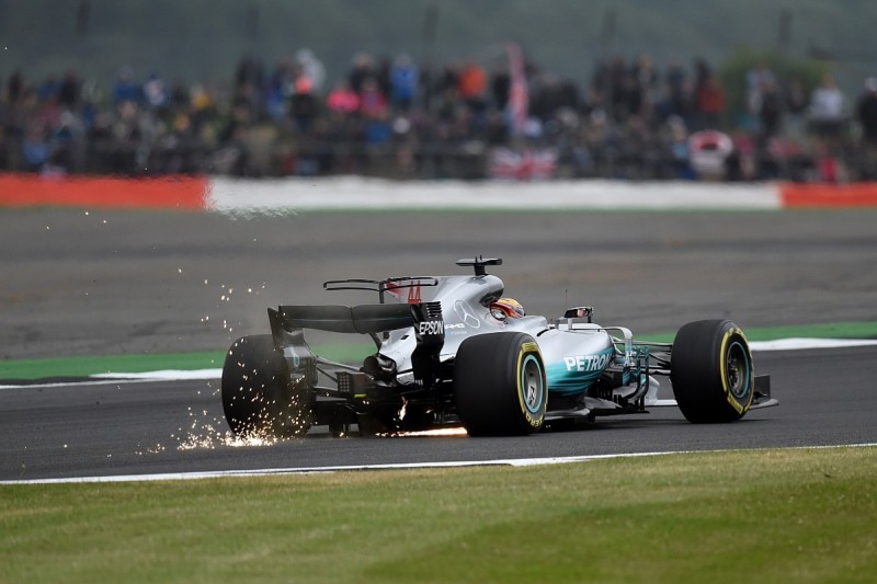 British Grand Prix practice: Lewis Hamilton pips Sebastian Vettel