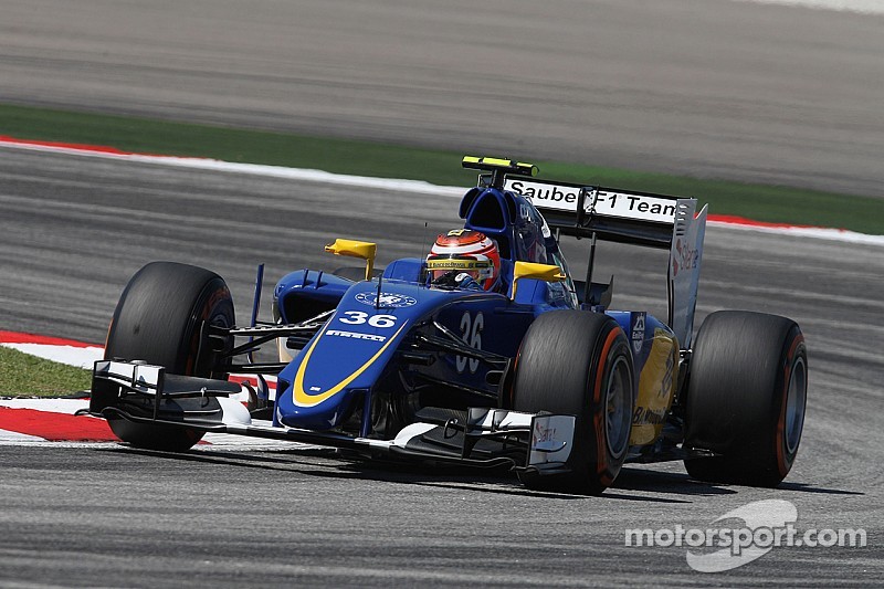 Raffaele Marciello debut on the Sauber C34 on the FP1 for the Malaysian GP