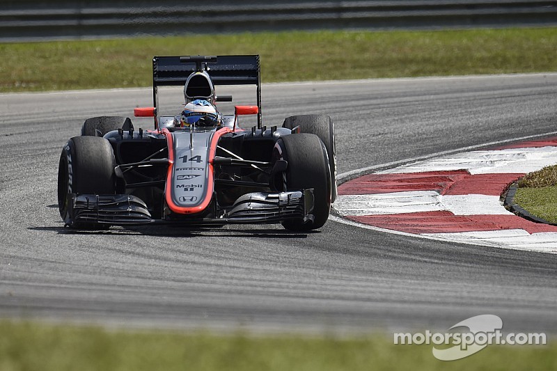 McLaren see the results of its efforts during the practice sessions today at Sepang