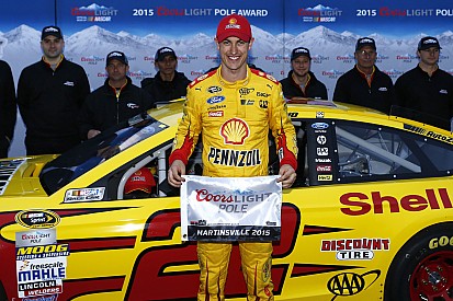 Logano earns his first career pole at Martinsville