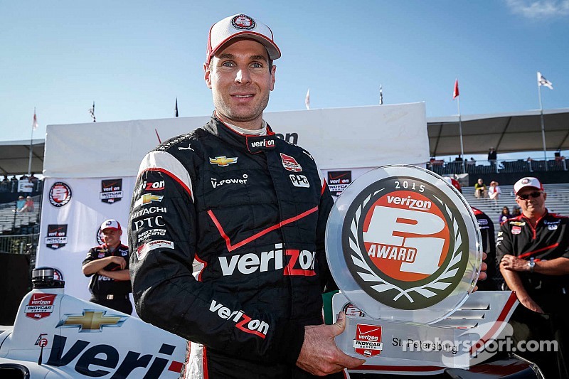 Polesitter Will Power, Team Penske Chevrolet celebrates