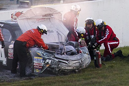 NASCAR ovals react to Busch's leg-breaking crash