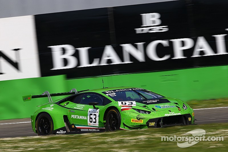 #63 GRT Grasser Racing Team Lamborghini Huracan GT3: Giovanni Venturini, Adrian Zaugg, Mirko Bortolo