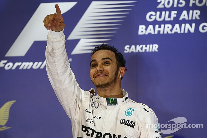 Hamilton wins in Bahrain as Raikkonen charges to second