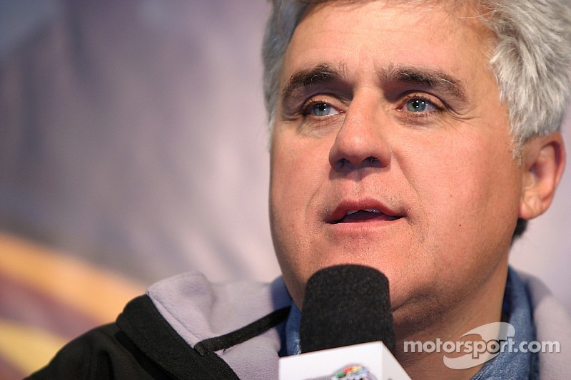 Conferencia de prensa: El anfitrión del Tonight Show y conductor del pace car,  Jay Leno