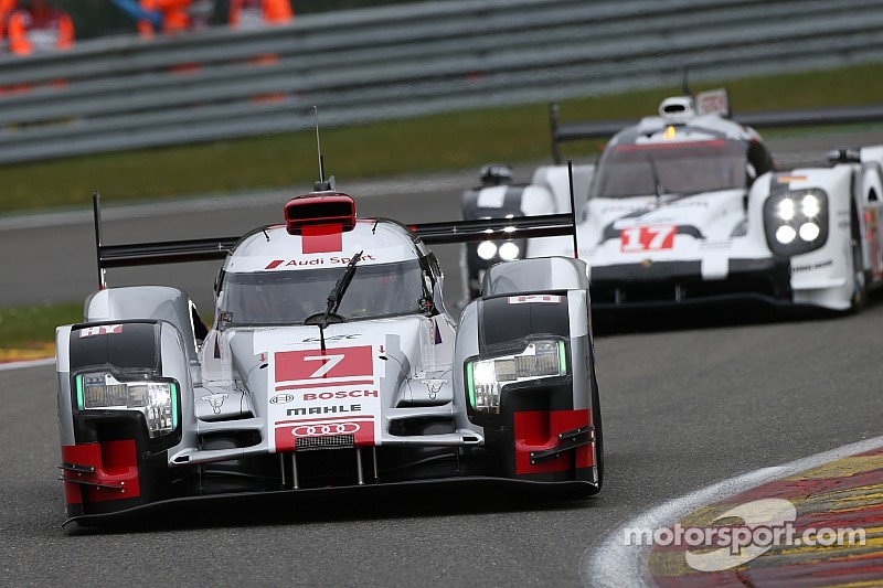 #07 Audi Sport Team Joest Audi R18 e-tron quattro Hybrid : Marcel Fassler, Andre Lotterer, Benoit Treluyer