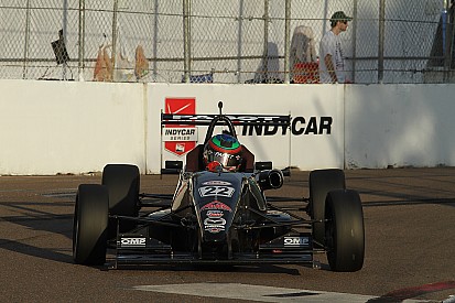 Jamin makes last lap pass on Eidson to win USF2000 at Indy