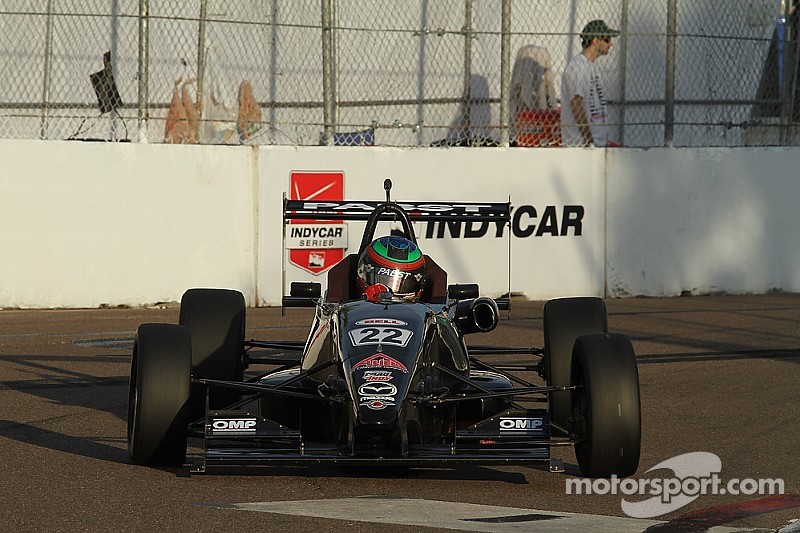 Jamin makes last lap pass on Eidson to win USF2000 at Indy